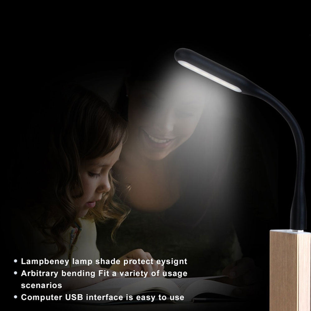 USB-Lampe mit Leuchtlogo-Möglichkeit für flexibles Licht an Laptops oder  PCs (weiss, ABS, TPA, 16g) als Werbegeschenke Auf