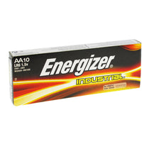 10 AA 1.5v ENERGIZER INDUSTRIAL ALKALINE BATTERIES LR6 EXPIRY 2025